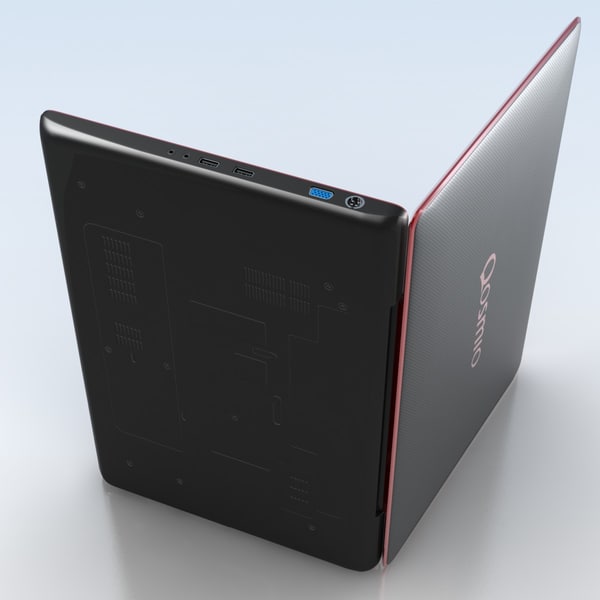 3ds max notebook toshiba qosmio x500 - Notebook TOSHIBA Qosmio X500.MAX by 3DLocker